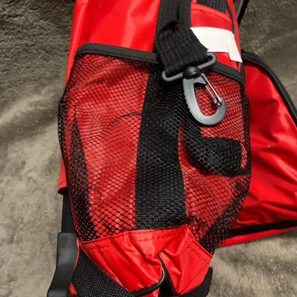 DBEST products Ultra Compact Cooler Smart Cart, Red Insulated Collapsible Rollin - Picture 5 of 7